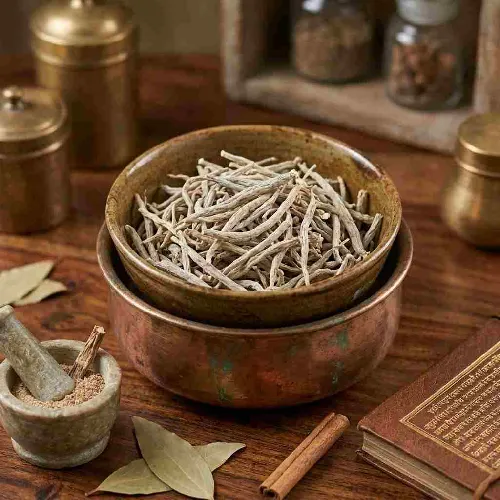Dry Shatamuli Root - শুষ্ক শতমূলী শিকড়